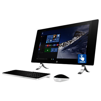 HP Envy 24-n075na All-in-One Desktop PC, Intel Core i7, 8GB RAM, 1TB HDD + 128GB SSD, 24 , Quad-HD Touch Screen